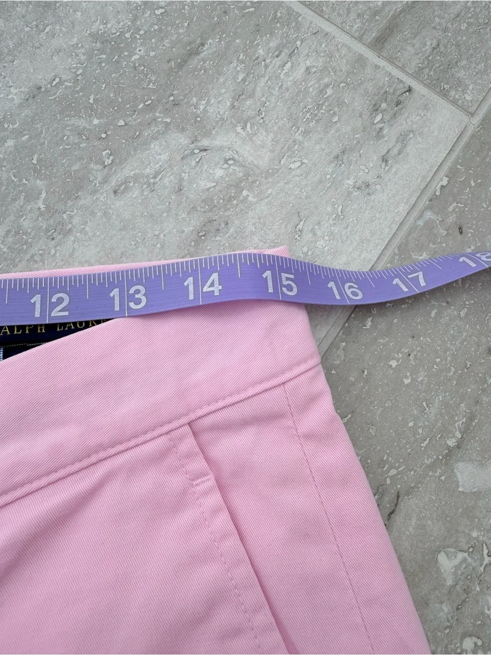 Polo Ralph Lauren Mens 30 Pink Chino Shorts Classic Fit 9” Blue Pony Preppy